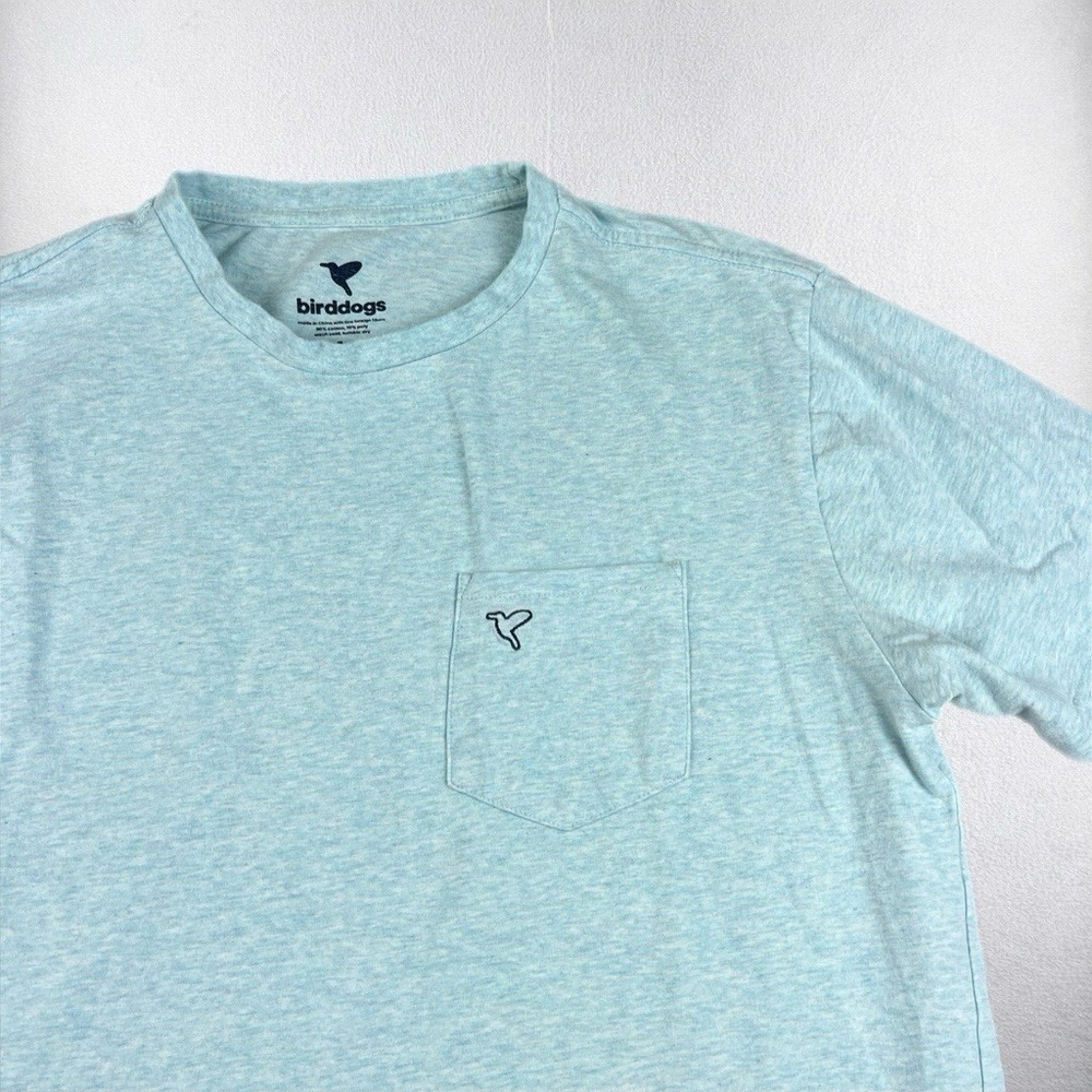 Bird Dog T Shirt Mens Large Performance Lightweight Cotton Pocket Logo Classic